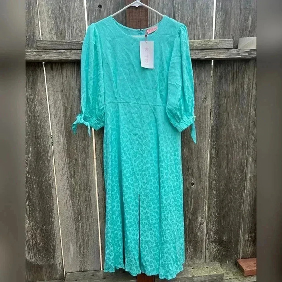 Kitri Lorelle Mint Daisy Jacquard
Midi Dress NEW WITH TAG - Picture 6 of 8